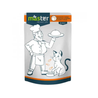 Master cat preliv 80g piletina u želeu