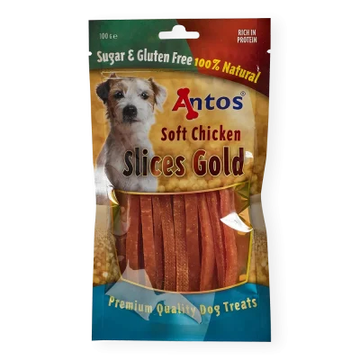 Antos Slices Gold/ pileći komadići poslastice za pse 100 g