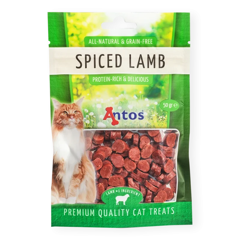 Spiced lamb/začinjena jagnjetina, poslastice za mačke 50 g