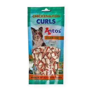 Chicken&Fish Curls/ piletina i riba poslastice za pse 100 g