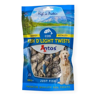 Fish D'light Twists/uvijena koža ribe poslastice za pse 100 g