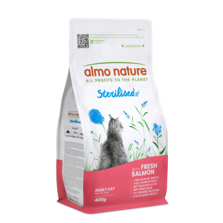 STERILISED Granule 400g - Losos  ALMO NATURE CAT