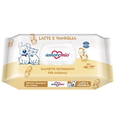 Amore Mio Milk/Vanilla - vlažne maramice 40kom za pse i macke