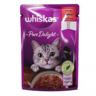 WHISKAS PURE DELIGHT GOVEDINA 85g KESICA